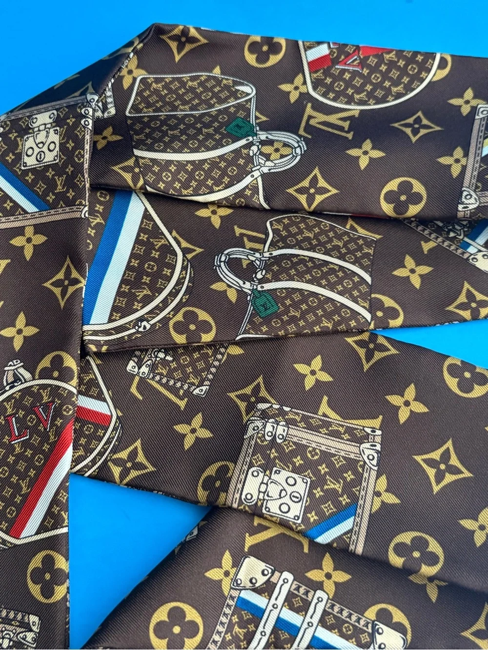 🌼 Louis Vuitton Steamer Trunks Silk Bandeau - with Box